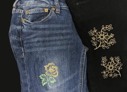 4 embroidered design