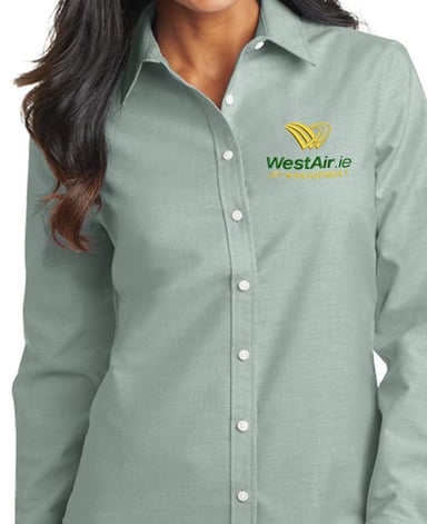 Corporate buttondown with logo