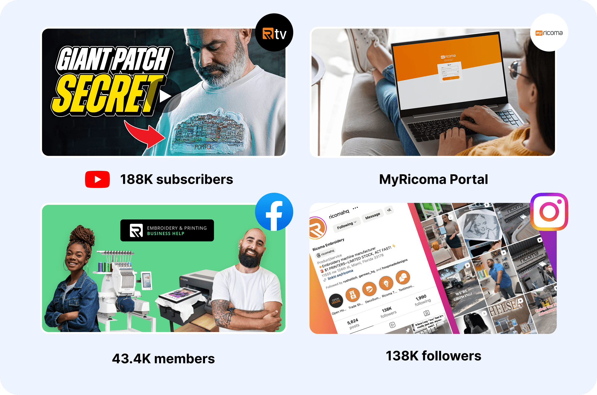 Join the Largest Embroidery Community in the Industry