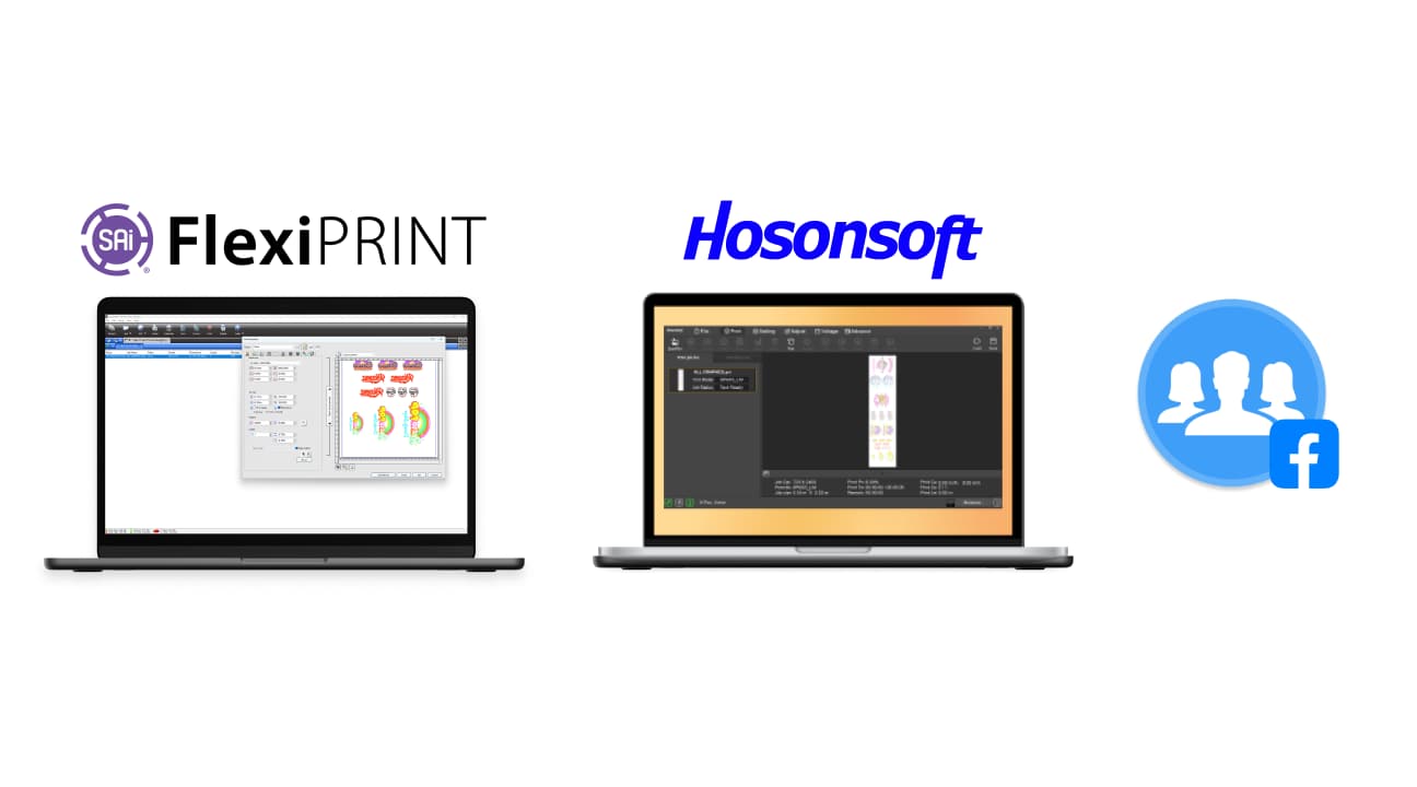 Flexi Print PM RIP software,Hosonsoft editing and print management software,Access to Ricoma’s private elite Facebook Group with over 6,000 members