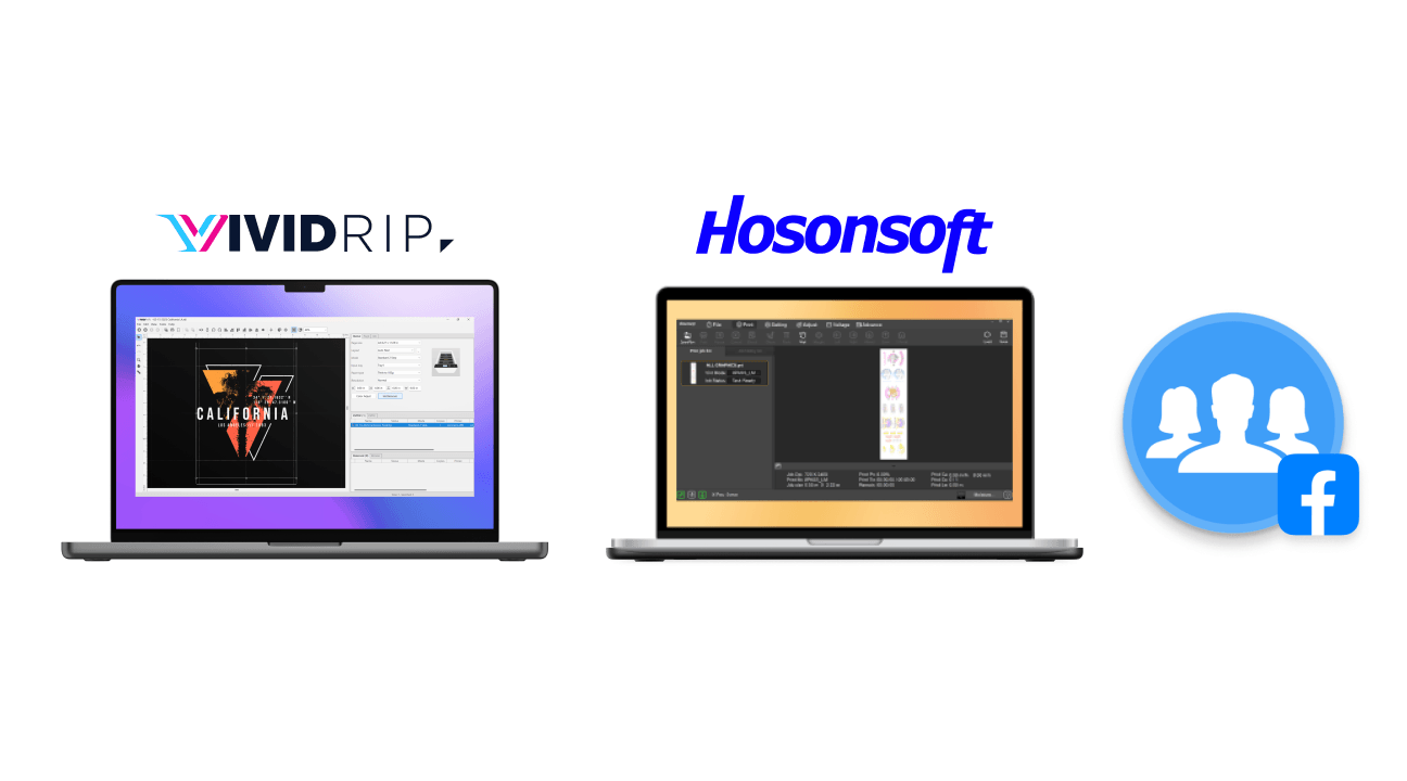 VividRIP Software (Mac and PC compatible),Hosonsoft editing and print management software,Access to Ricoma’s private elite Facebook Group with over 6,000 members