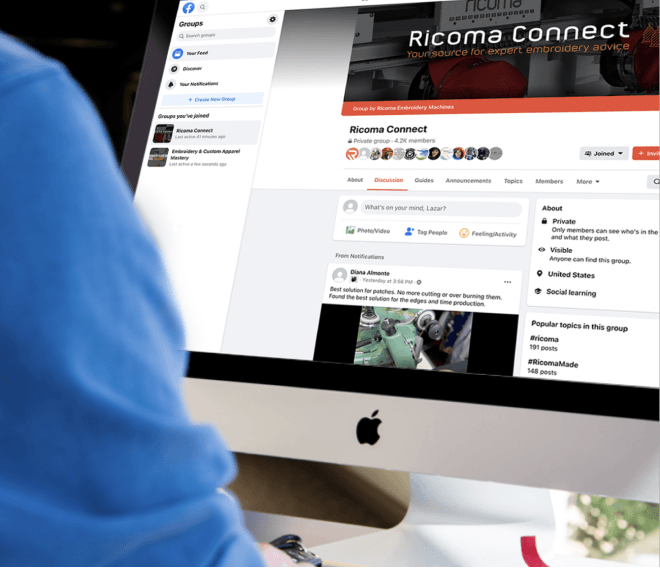 Ricoma Connect Private Facebook Group