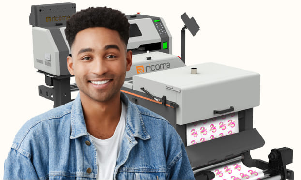 Ricoma white toner transfer printer bundles