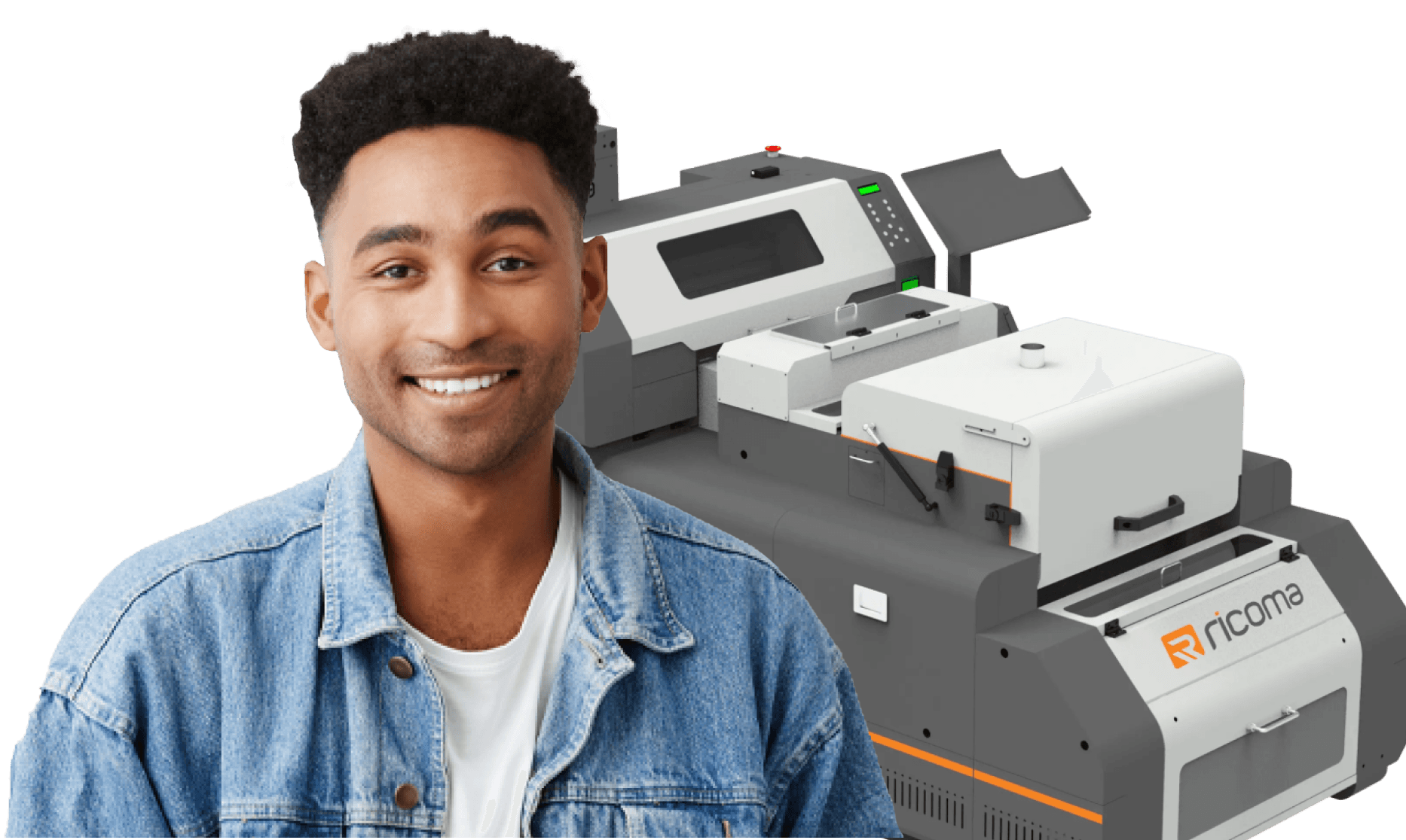 Ricoma white toner transfer printer bundles